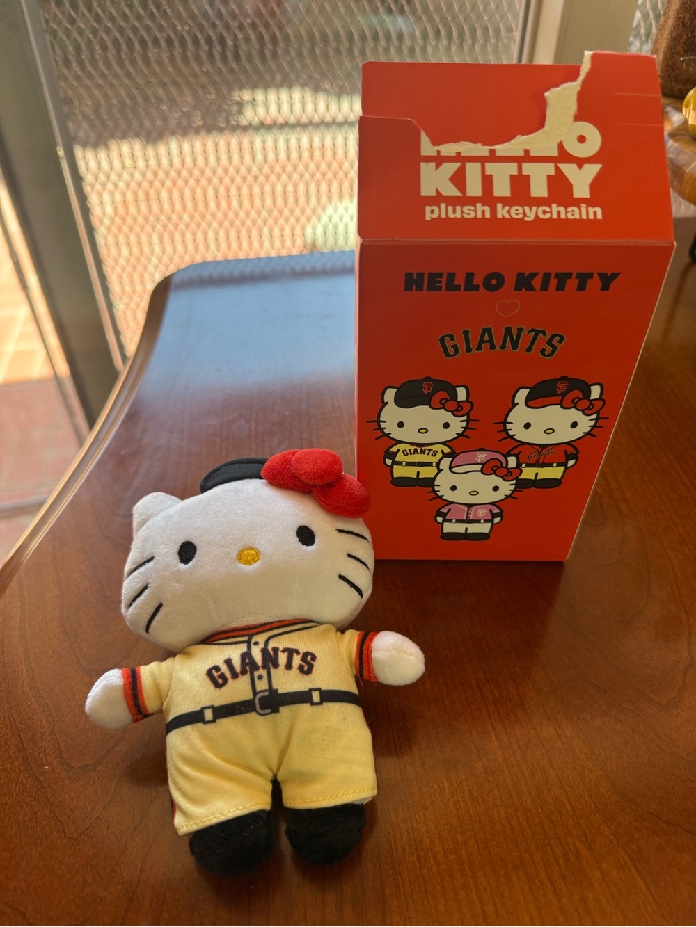 Hello Kitty San Francisco Giants Plush Keychain